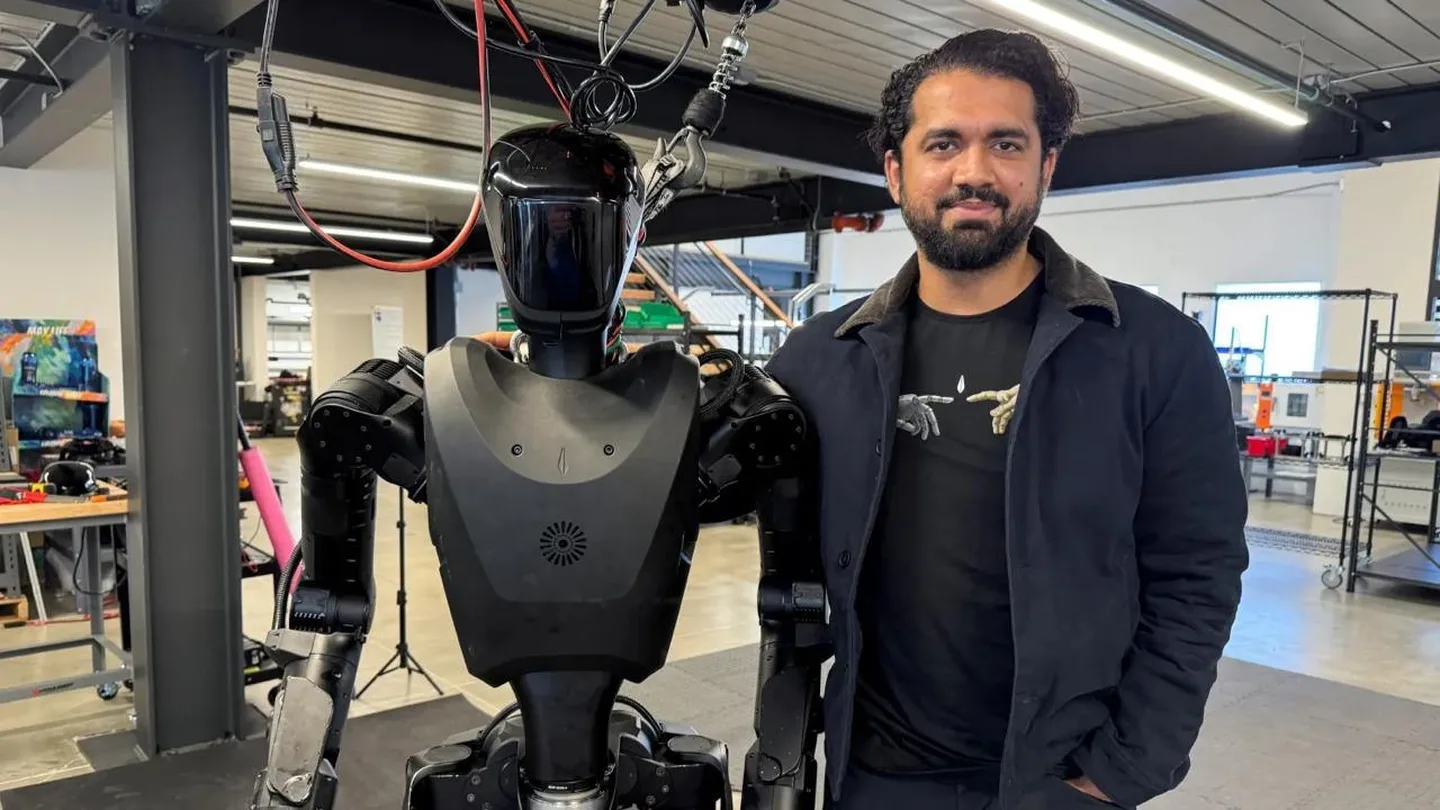 Humanoider Roboter für Logistiktests in der Ukraine.