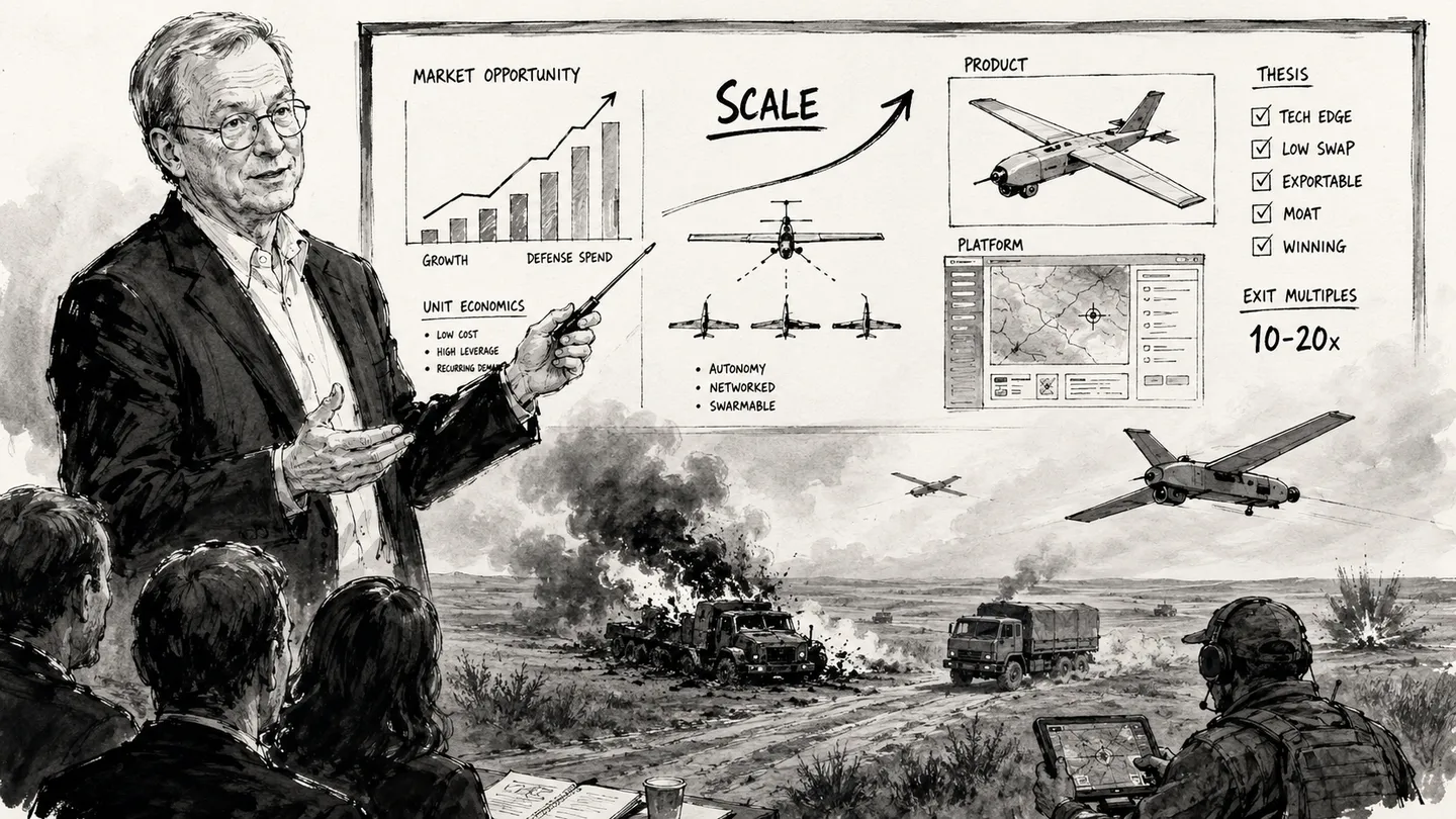 Hornet: Wie der frühere Google-Chef in den Drohnenkrieg einstieg