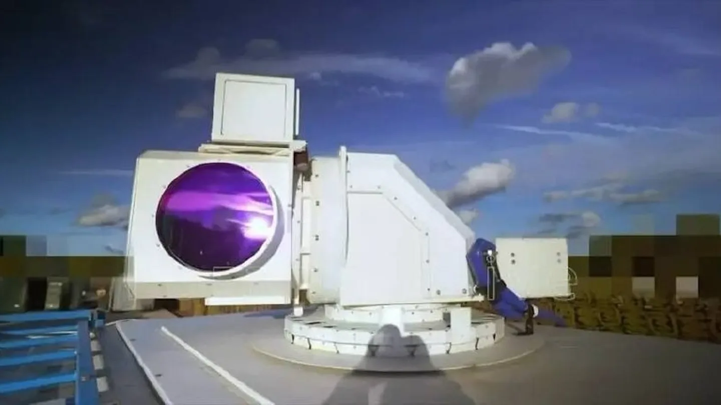 Russisches Militärmaterial zum Einsatz eines Laserkomplexes gegen Drohnen.
